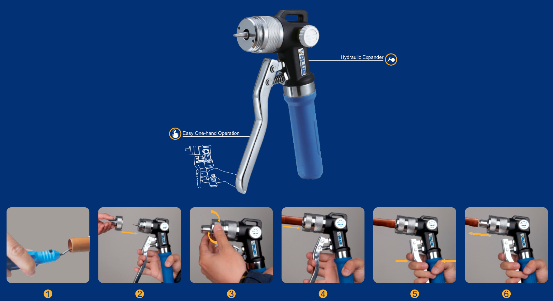 Купить Гидравлический расширитель труб Value VHE-29A  в Интернет-магазине Сlimate-shop.by. Доставка по Минску и Беларуси  *375-29 330-39-95