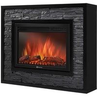 Firelight Loft 30 (камень черный/черная эмаль)