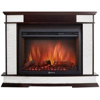 Firelight Scala 30 (камень сланец скалистый белый/шпон темный дуб)