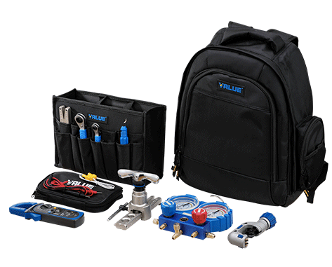 Купить Набор инструментов VALUE VTB-8C для работы с фреоном R410A, R407C, R134a, R22 в Интернет-магазине Сlimate-shop.by. Доставка по Минску и Беларуси  *375-29 330-39-95
