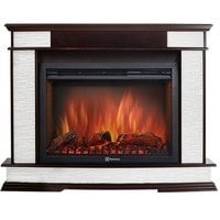 Firelight Scala 25 (камень сланец скалистый белый/шпон тёмный дуб)