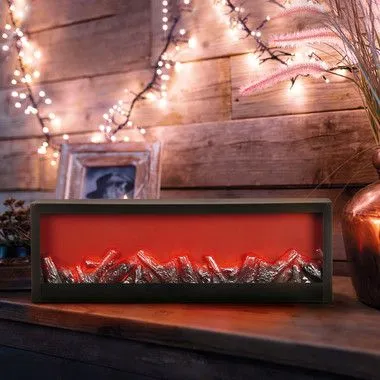 Светодиодный камин «Хайтек» с эффектом живого огня