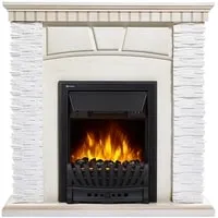 Firelight Porto Classic (камень белый/шпон беленый дуб)