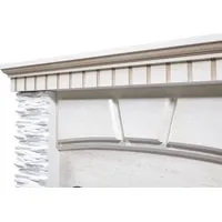 Firelight Porto Classic (камень белый/шпон беленый дуб)