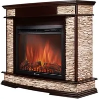 Firelight Scala 30 (камень сланец скалистый бурый/шпон темный дуб)