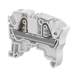 Клемма ABB ZK6/8 пружинный зажим, 2 контакта, 41А, 1000В, серый