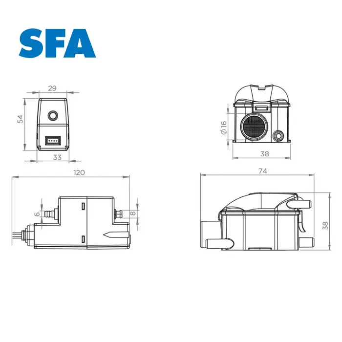 Дренажный насос SFA Sanicondens Clim Mini S SFA Sanicondens Clim Mini S
