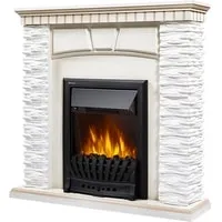 Firelight Porto Classic (камень белый/шпон беленый дуб)