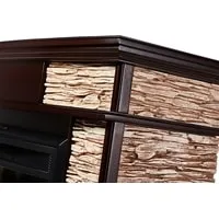 Firelight Scala 30 (камень сланец скалистый бурый/шпон темный дуб)