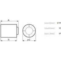Vortice Punto Ghost MG 100/4" T LL