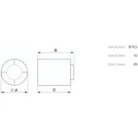 Vortice Punto Ghost MG 90/3,5"