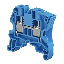 Клемма ABB ZS10-BL/8 винтовой зажим, для нейтрали, 57А, 1000В, синий