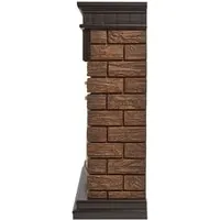 Firelight Bricks Wood 30 (камень темный, шпон венге)