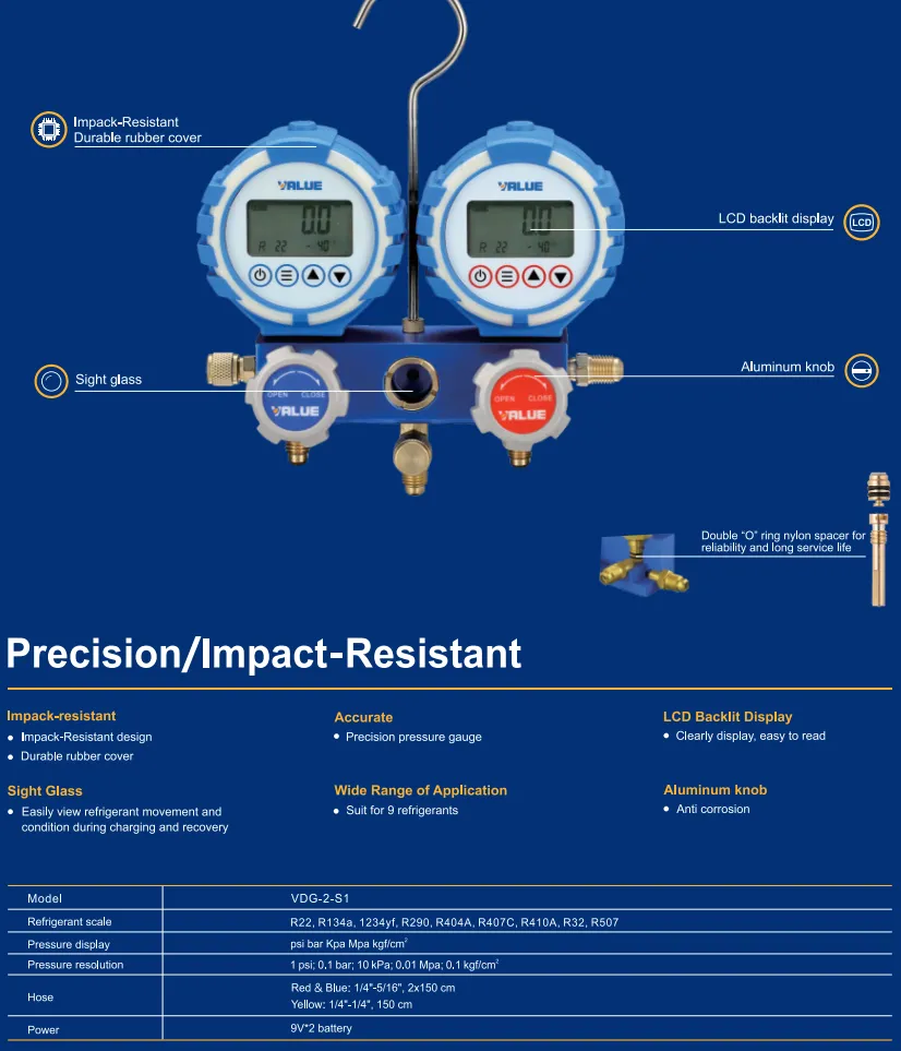 Купить Манометрический электронный коллектор Value VDG-2-S1 в Интернет-магазине Сlimate-shop.by. Доставка по Минску и Беларуси  *375-29 330-39-95